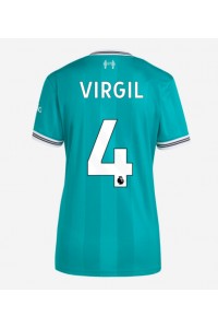 Liverpool Virgil van Dijk #4 Jalkapallovaatteet Naisten Kolmaspaita 2025-26 Lyhythihainen